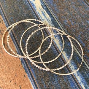 Rose Gold colored bangles